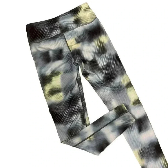 Athleta High Rise Alpine‎ Chaturanga Blue Yoga workout Ankle leggings size Small - Picture 6 of 6